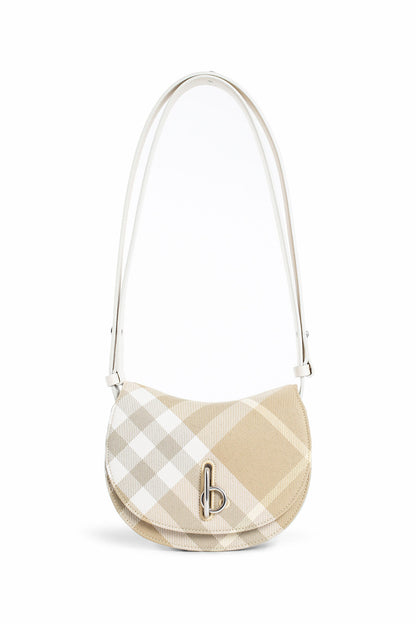 BURBERRY WOMAN BEIGE CROSSBODY BAGS