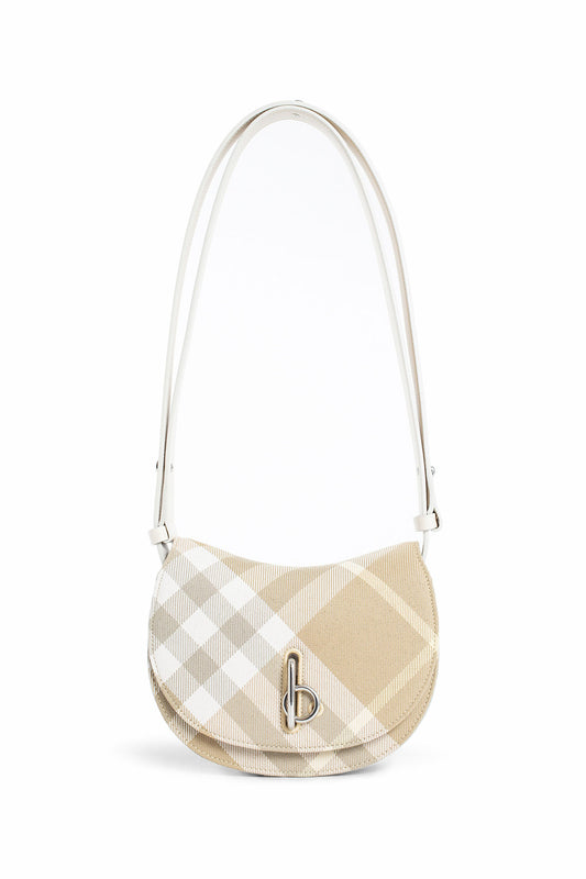 BURBERRY WOMAN BEIGE CROSSBODY BAGS