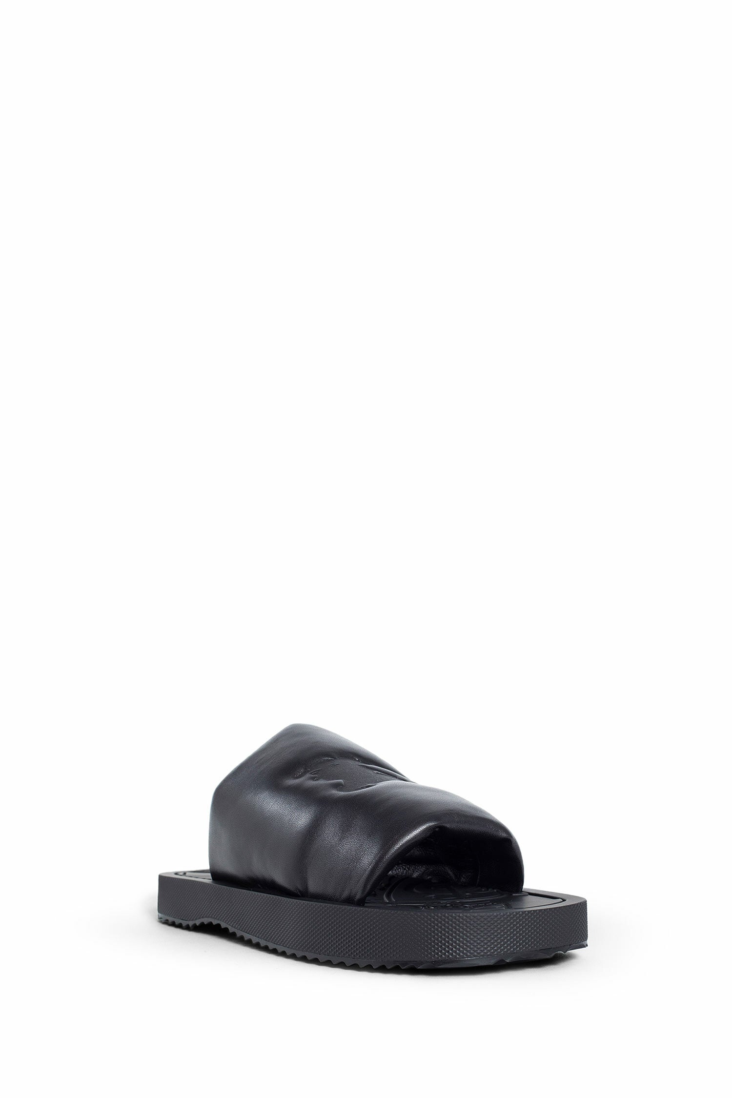 BURBERRY MAN BLACK SANDALS & SLIDES