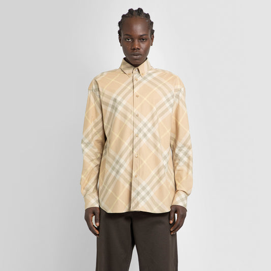 BURBERRY MAN BEIGE SHIRTS