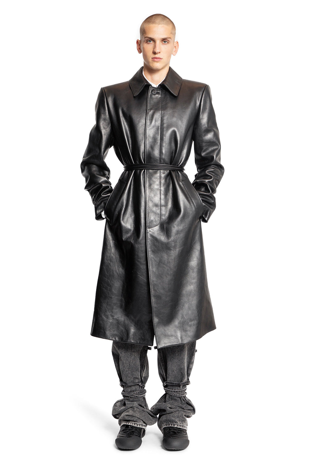 ALEXANDER MCQUEEN MAN BLACK COATS