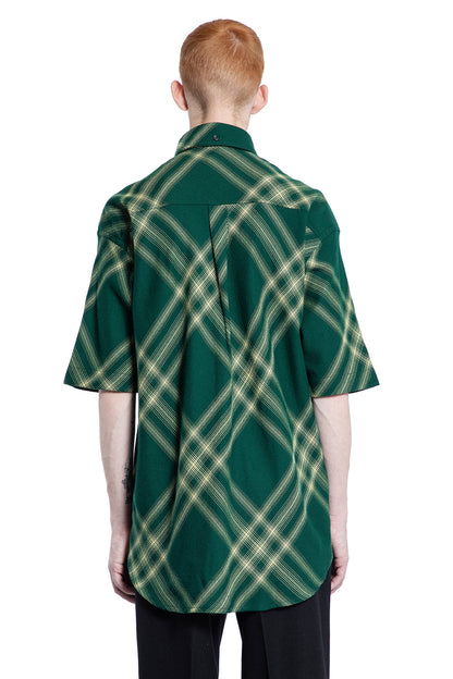 BURBERRY MAN GREEN SHIRTS