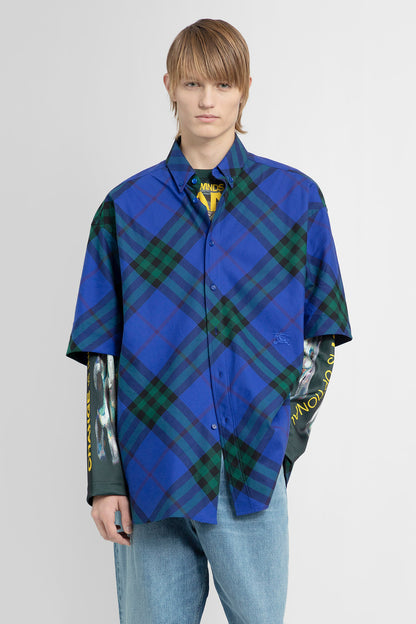 BURBERRY MAN BLUE SHIRTS