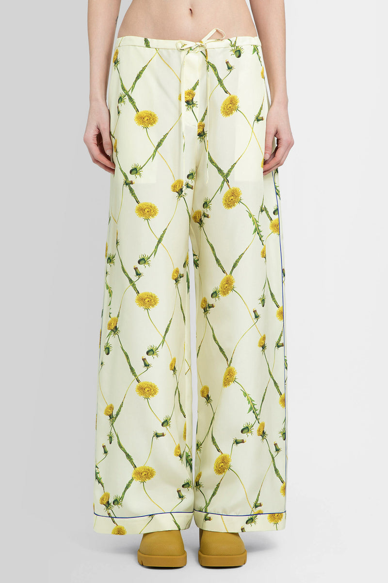 BURBERRY WOMAN MULTICOLOR TROUSERS