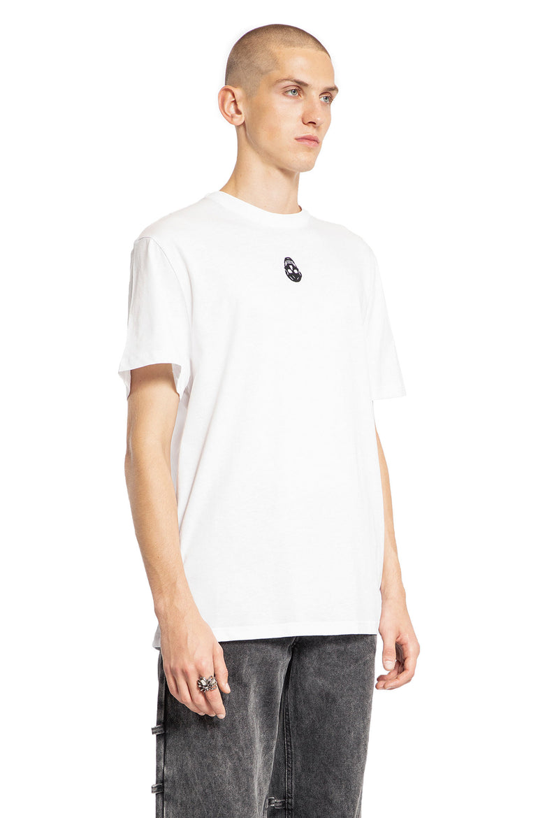 ALEXANDER MCQUEEN MAN WHITE T-SHIRTS & TANK TOPS