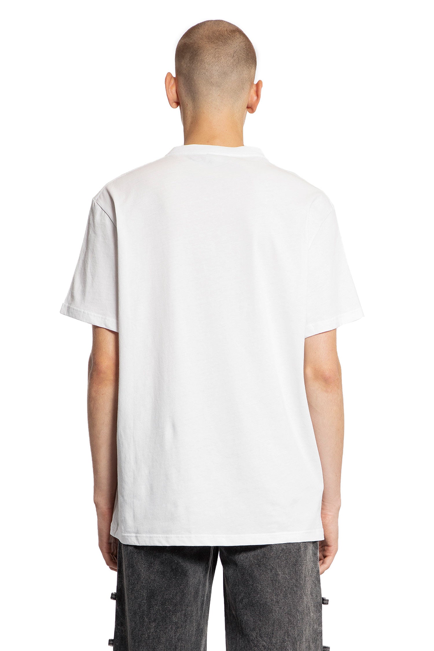 ALEXANDER MCQUEEN MAN WHITE T-SHIRTS & TANK TOPS