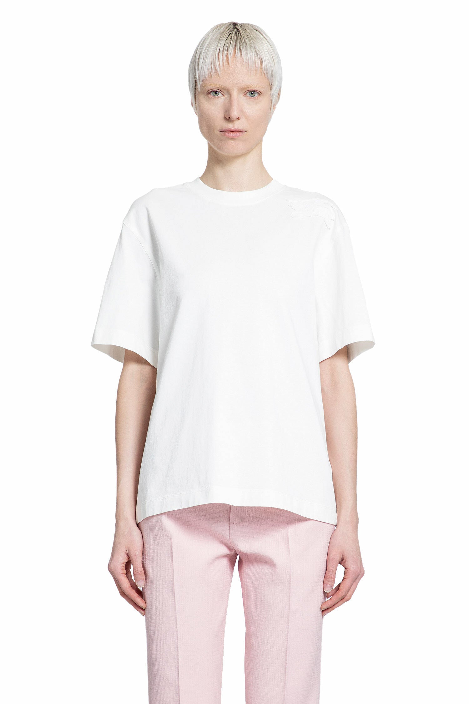 BURBERRY WOMAN WHITE T-SHIRTS