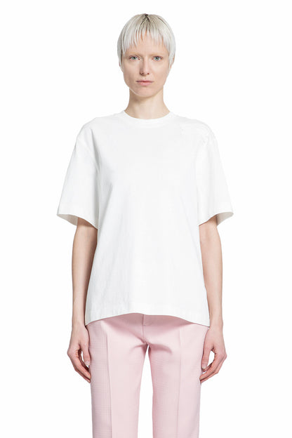 BURBERRY WOMAN WHITE T-SHIRTS & TANK TOPS