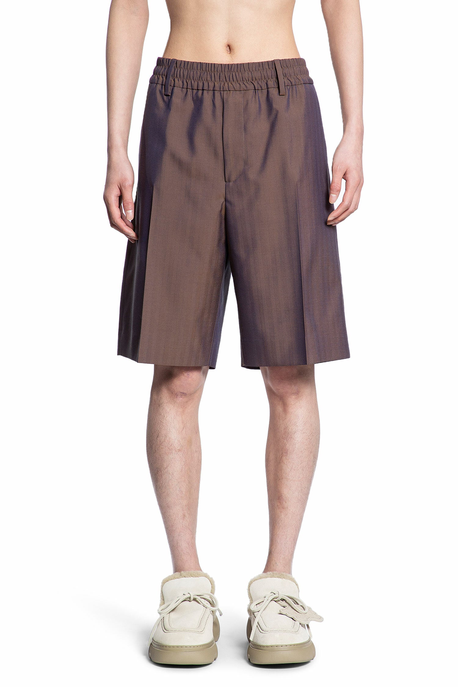 BURBERRY MAN BROWN SHORTS & SKIRTS