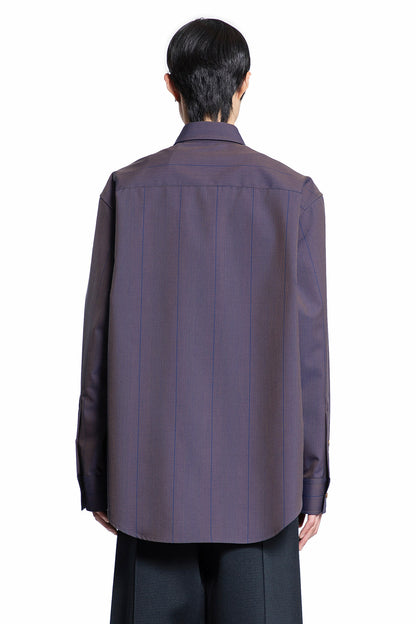 BURBERRY MAN PURPLE SHIRTS