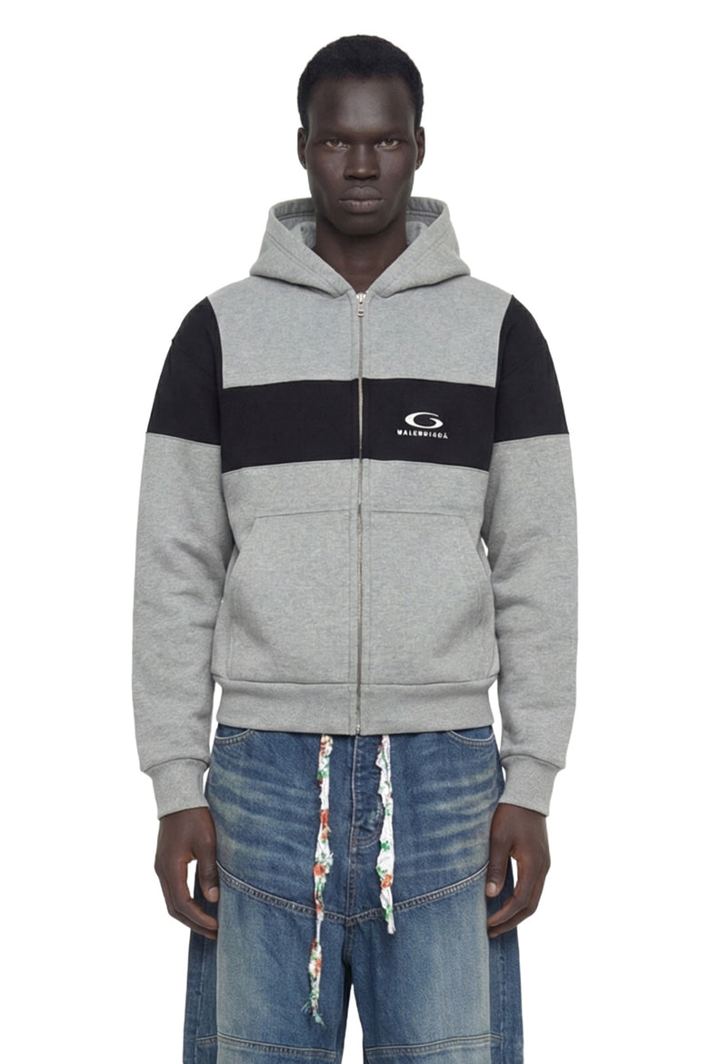 Logo Embroidered Zipped Sweatshirt