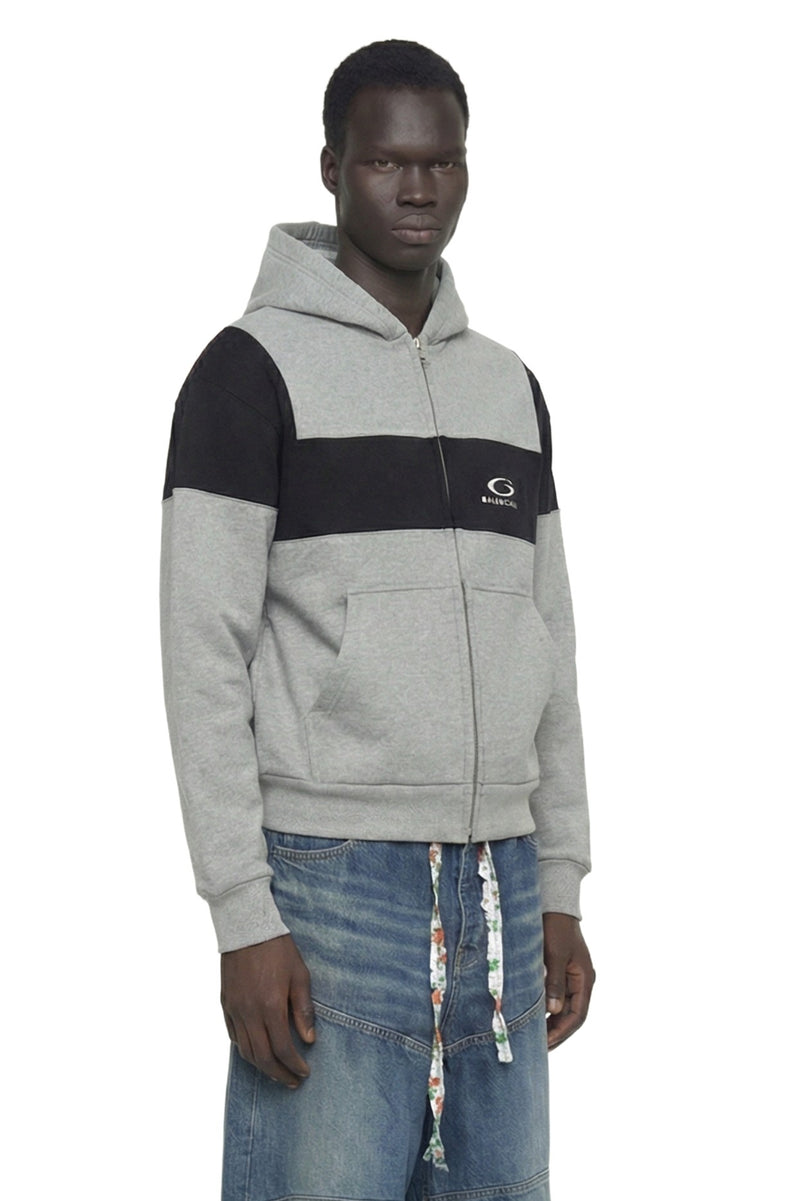 Logo Embroidered Zipped Sweatshirt