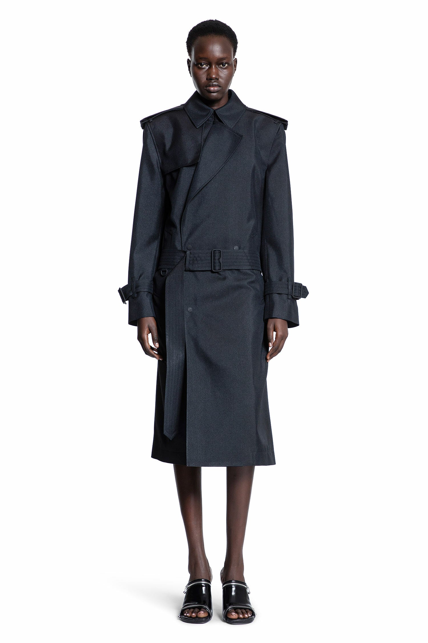 BURBERRY WOMAN BLACK COATS