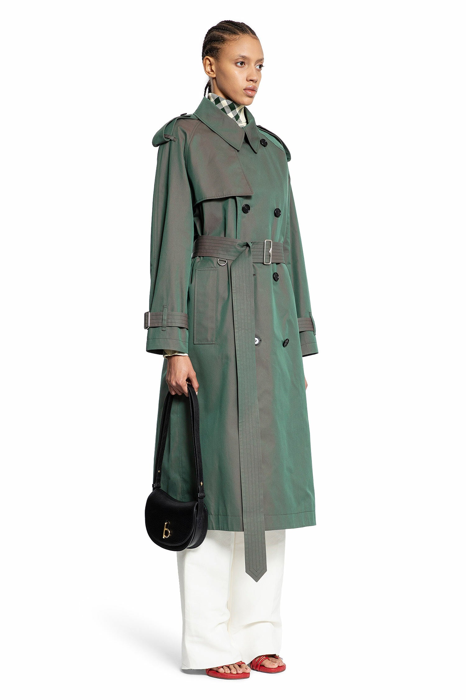 BURBERRY WOMAN GREEN COATS