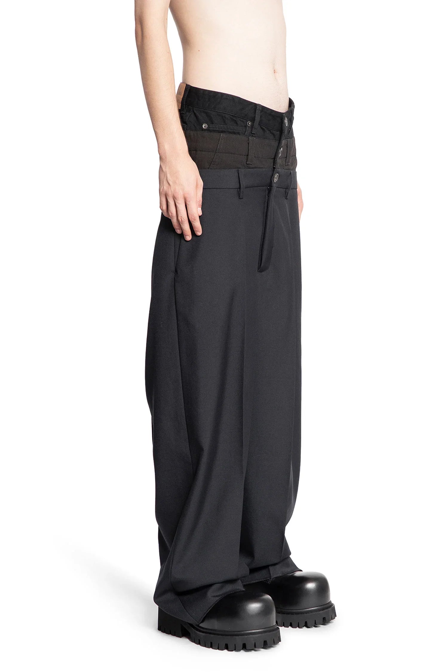 BALENCIAGA MAN BLACK TROUSERS - Antonioli.eu