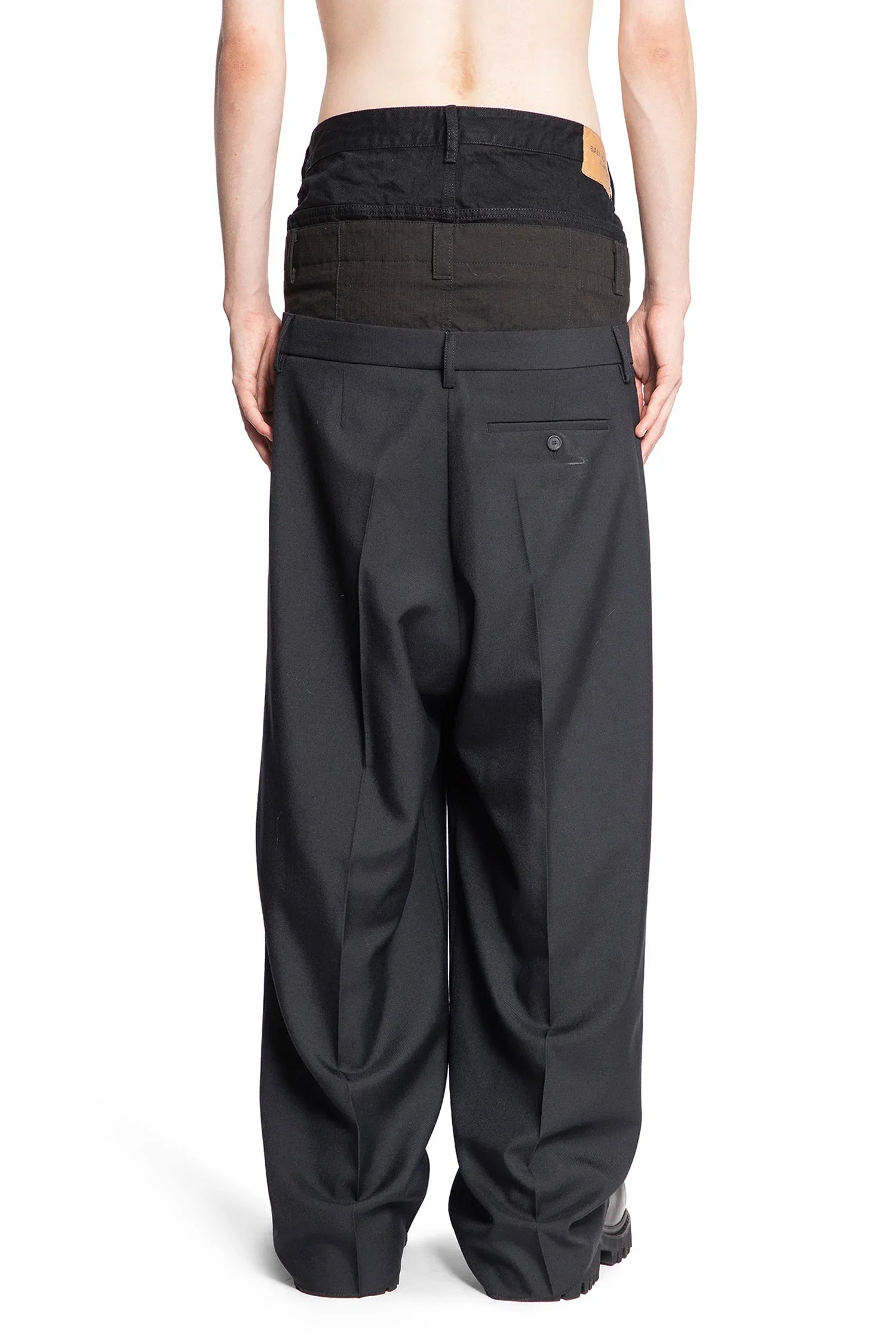 BALENCIAGA MAN BLACK TROUSERS - Antonioli.eu