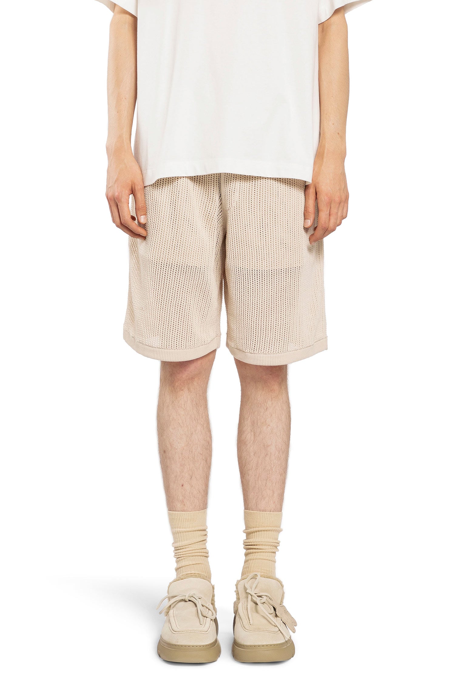BURBERRY MAN OFF-WHITE SHORTS & SKIRTS