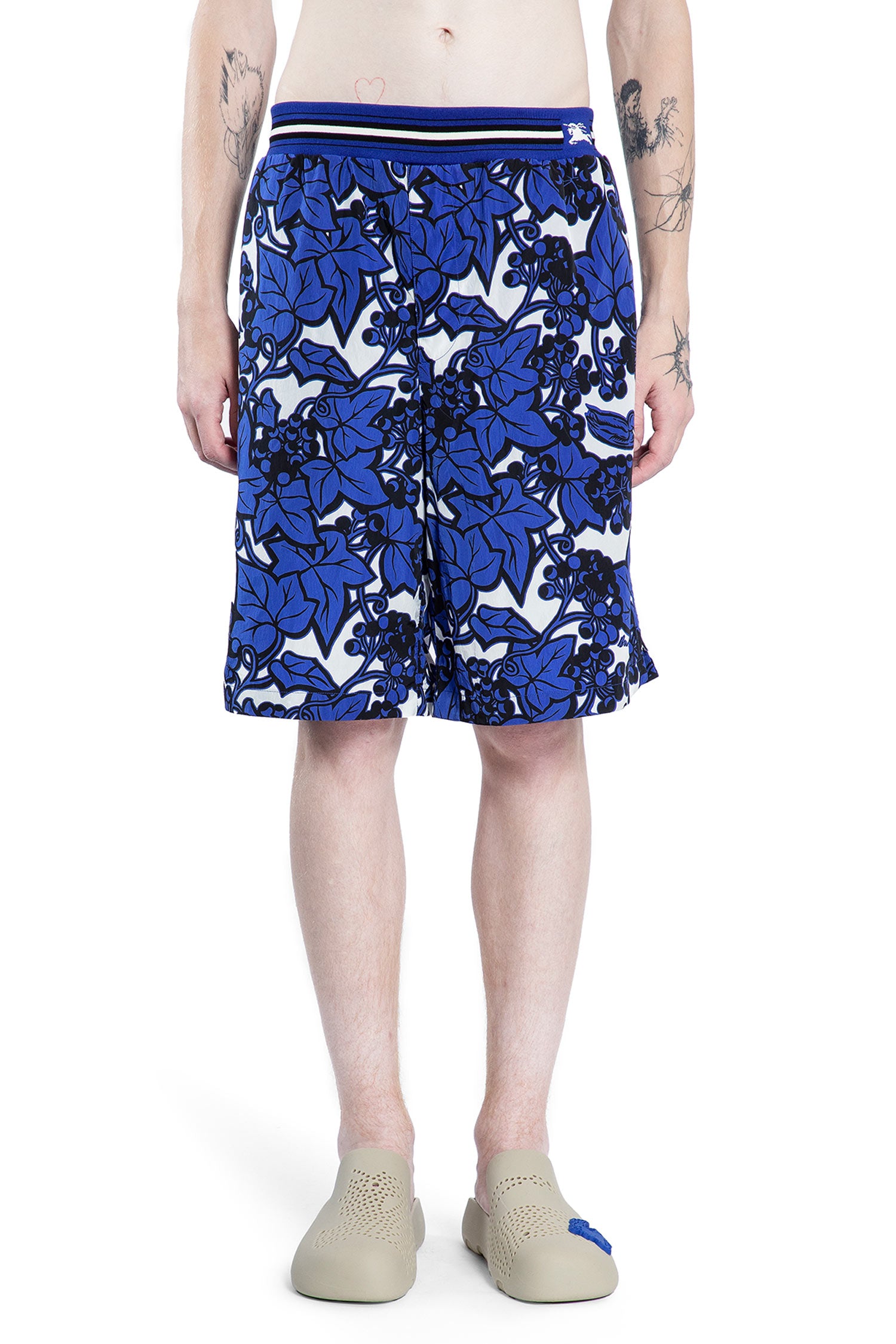 BURBERRY MAN BLUE SHORTS & SKIRTS