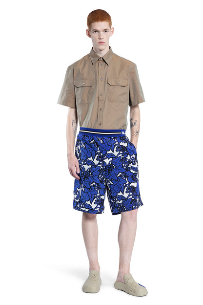 BURBERRY MAN BLUE SHORTS & SKIRTS