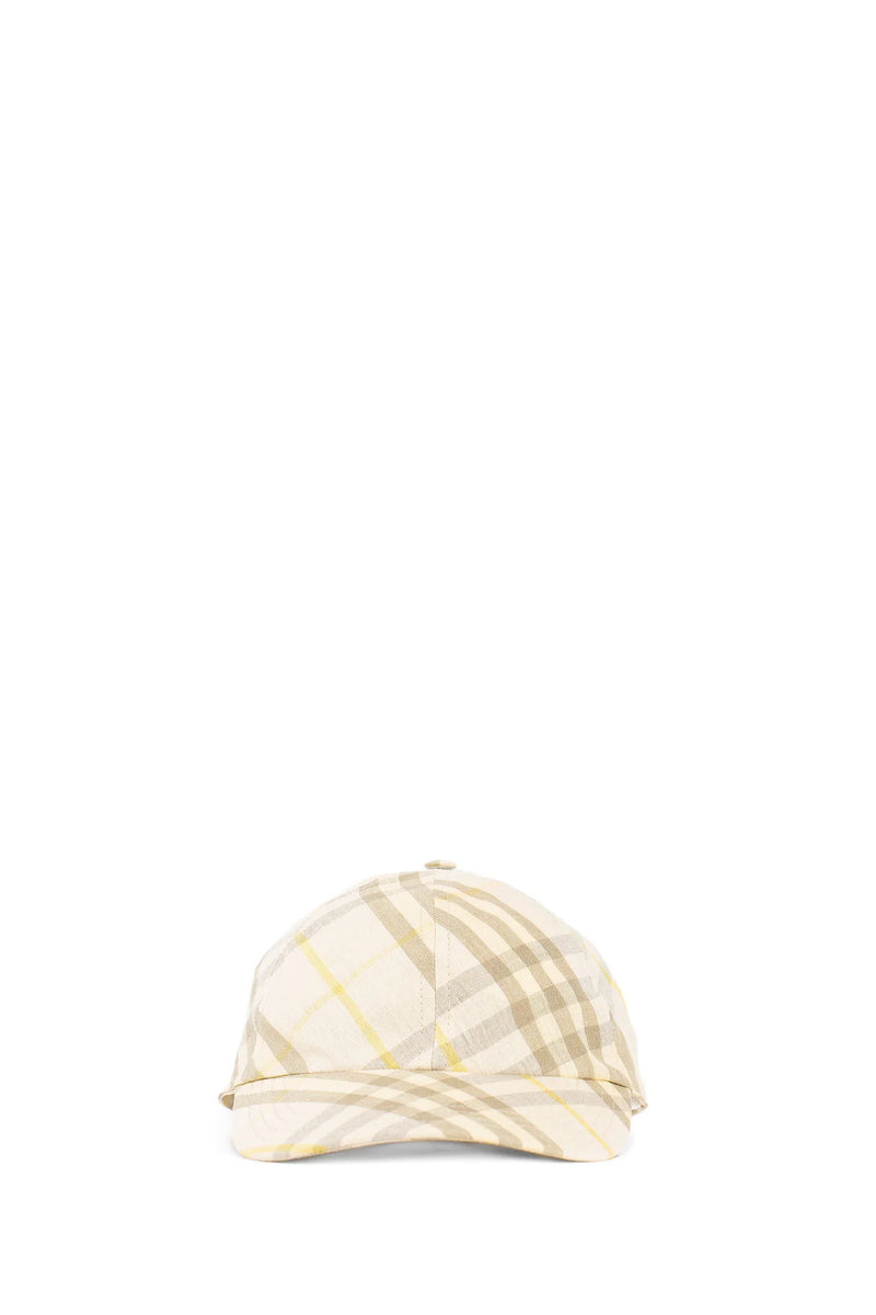 Check Linen Baseball Cap - Antonioli.eu