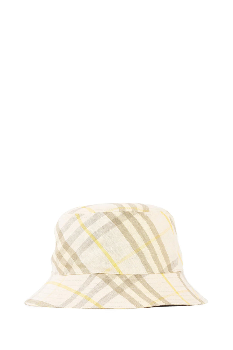 Check Linen Bucket Hat - Antonioli.eu