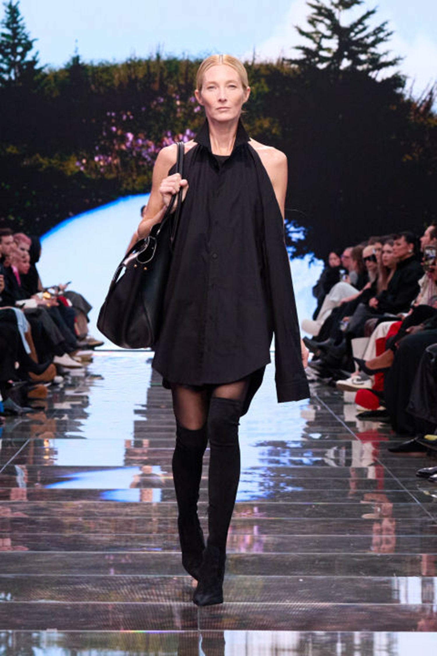 BALENCIAGA WOMAN BLACK DRESSES