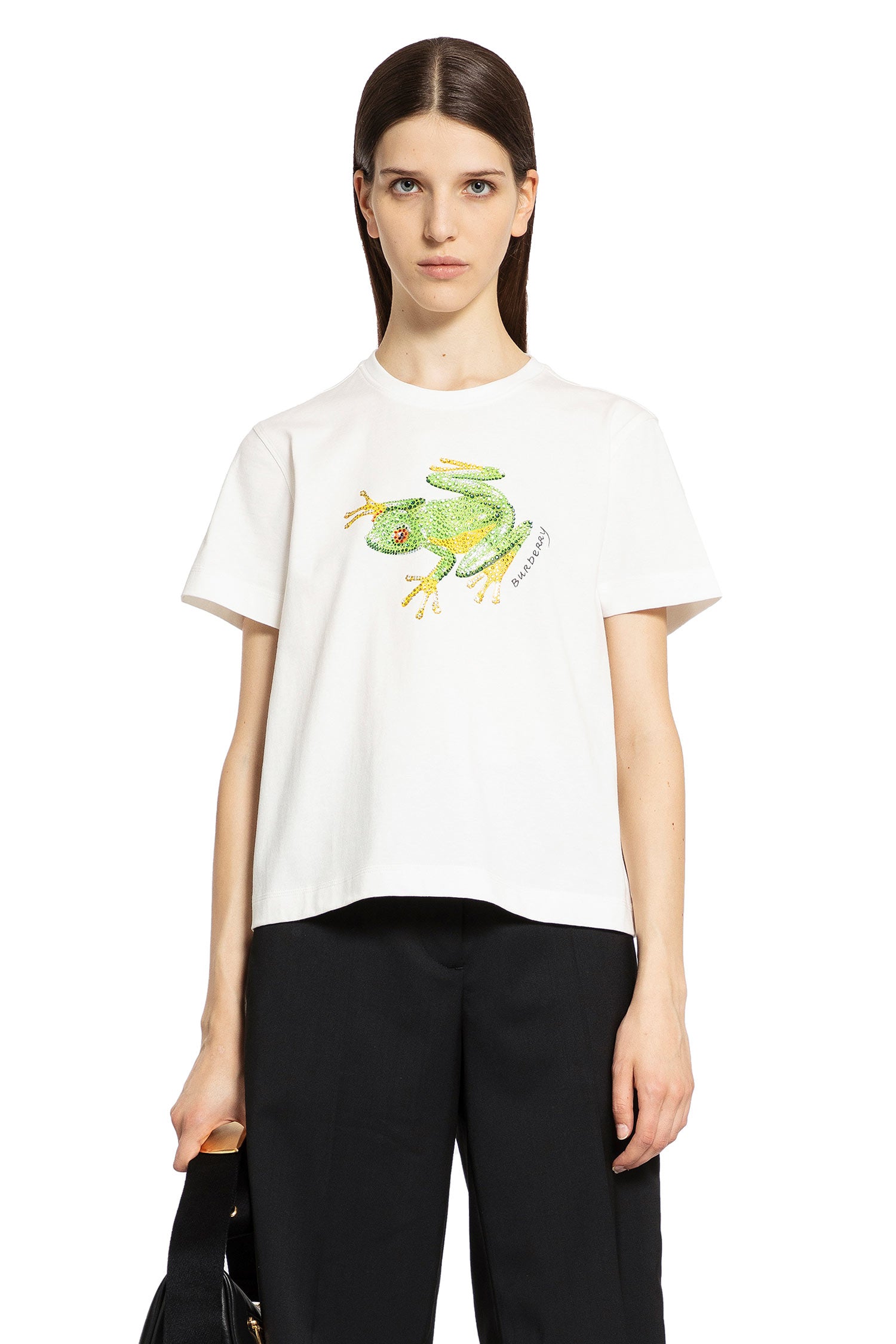 BURBERRY WOMAN WHITE T-SHIRTS