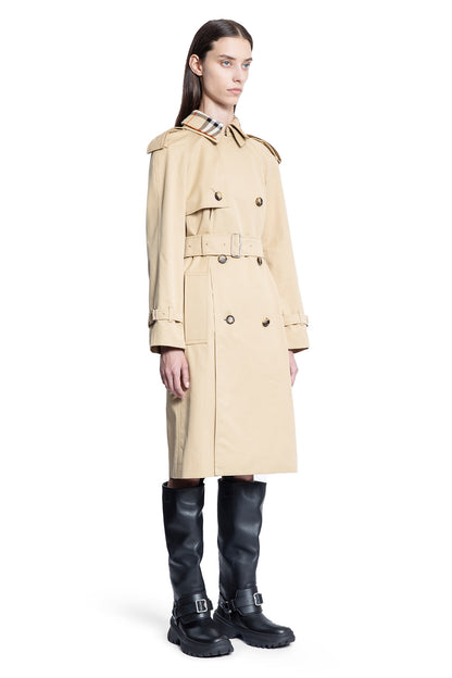 BURBERRY WOMAN BEIGE COATS