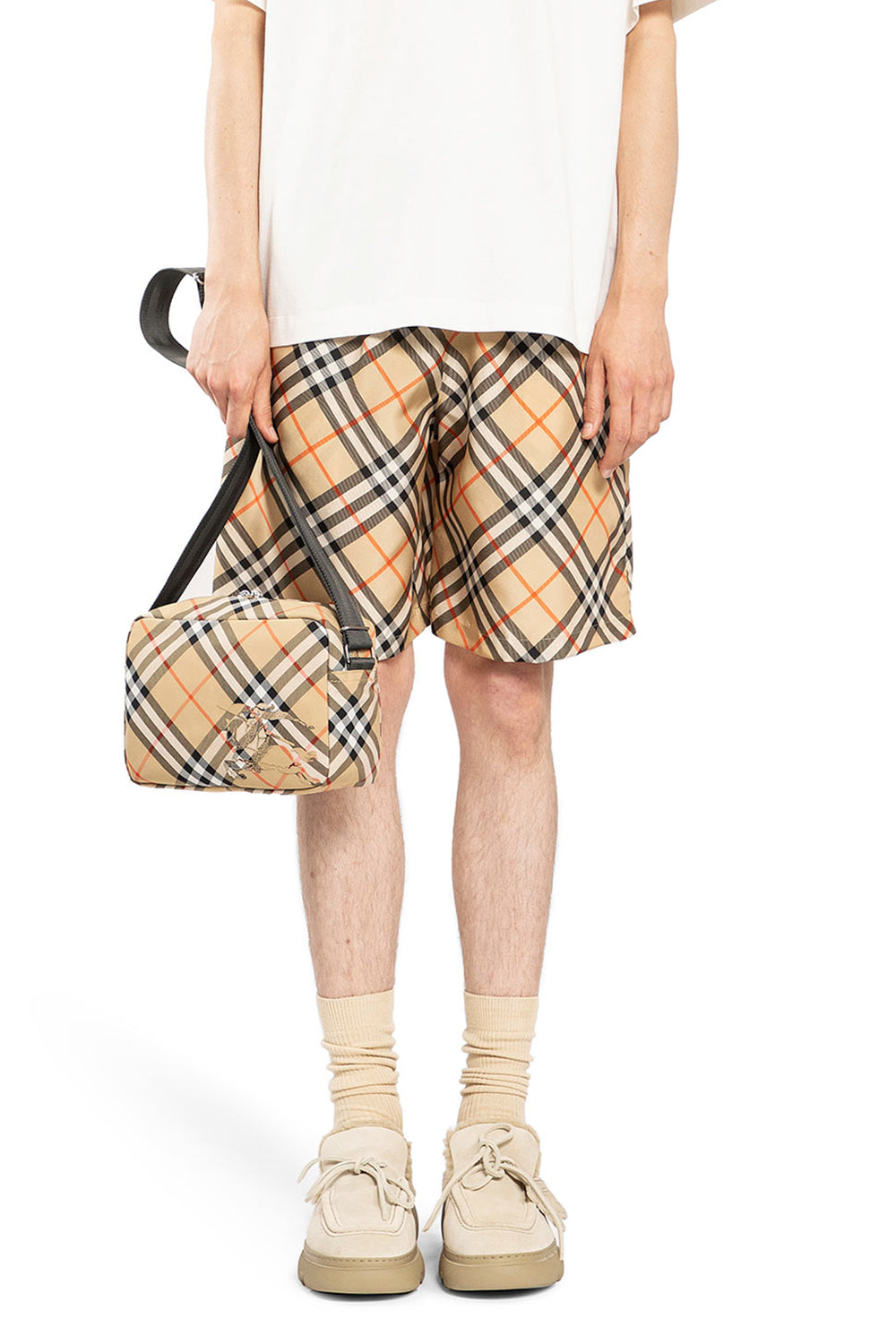 BURBERRY MAN BEIGE SHORTS & SKIRTS