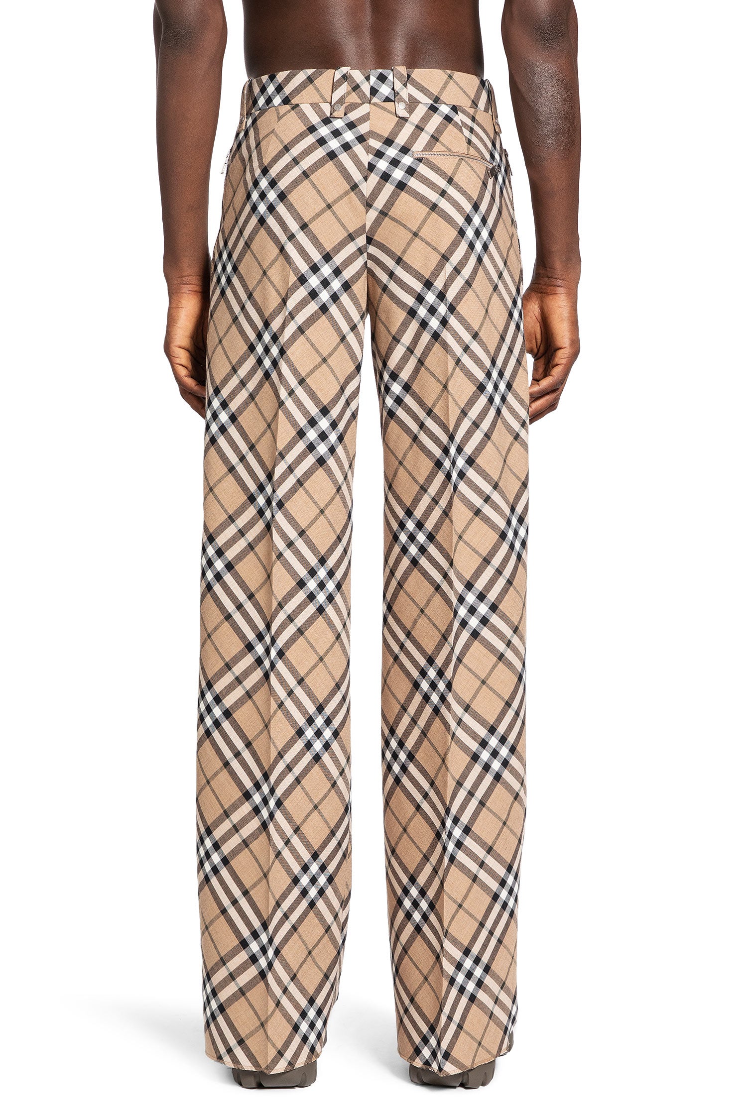 BURBERRY MAN BEIGE TROUSERS