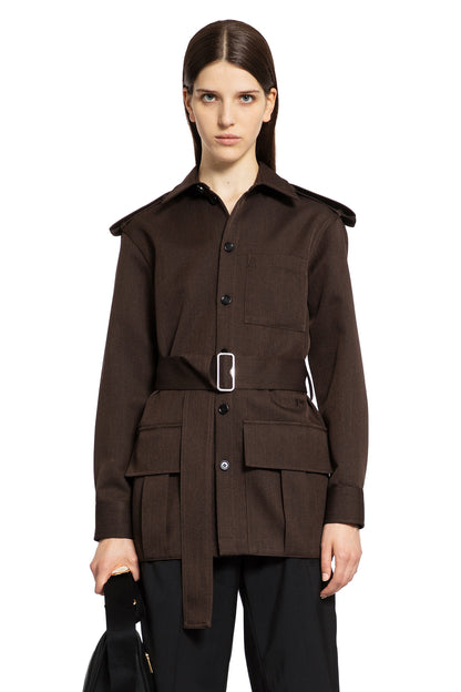 BURBERRY WOMAN BROWN JACKETS