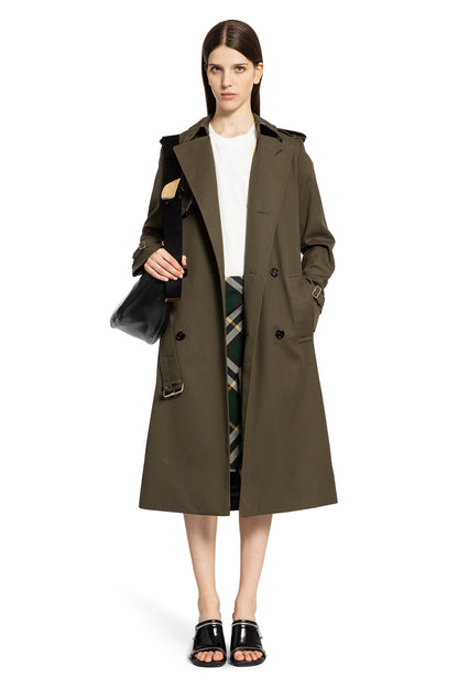 BURBERRY WOMAN GREEN COATS