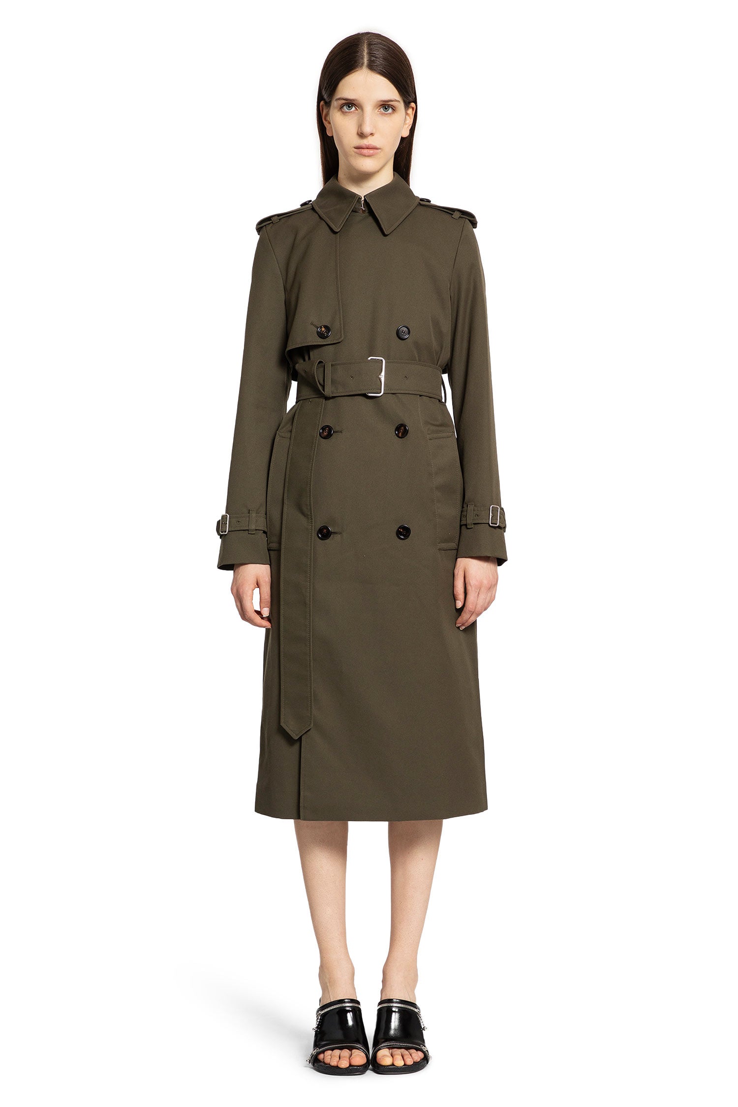 BURBERRY WOMAN GREEN COATS