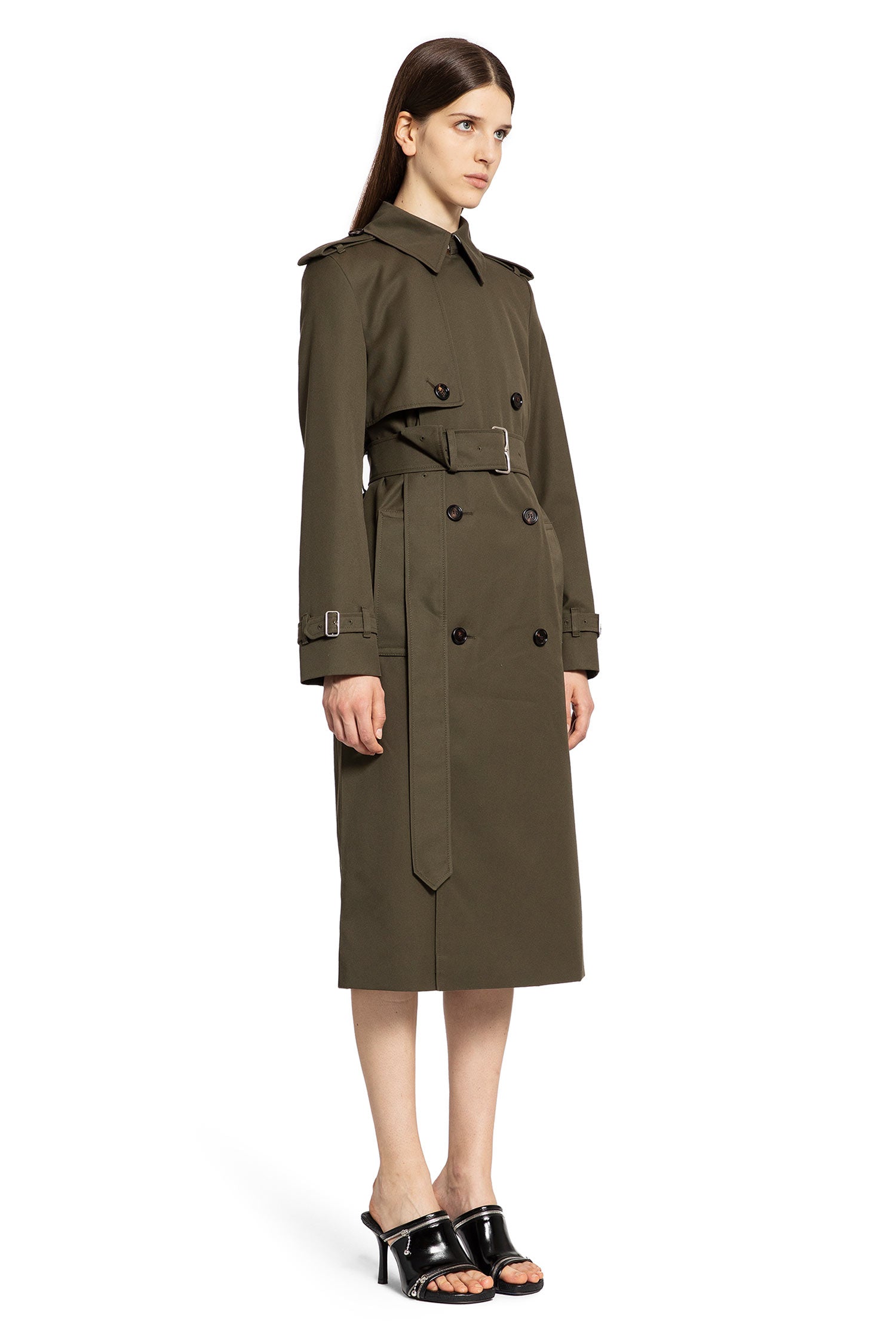 BURBERRY WOMAN GREEN COATS