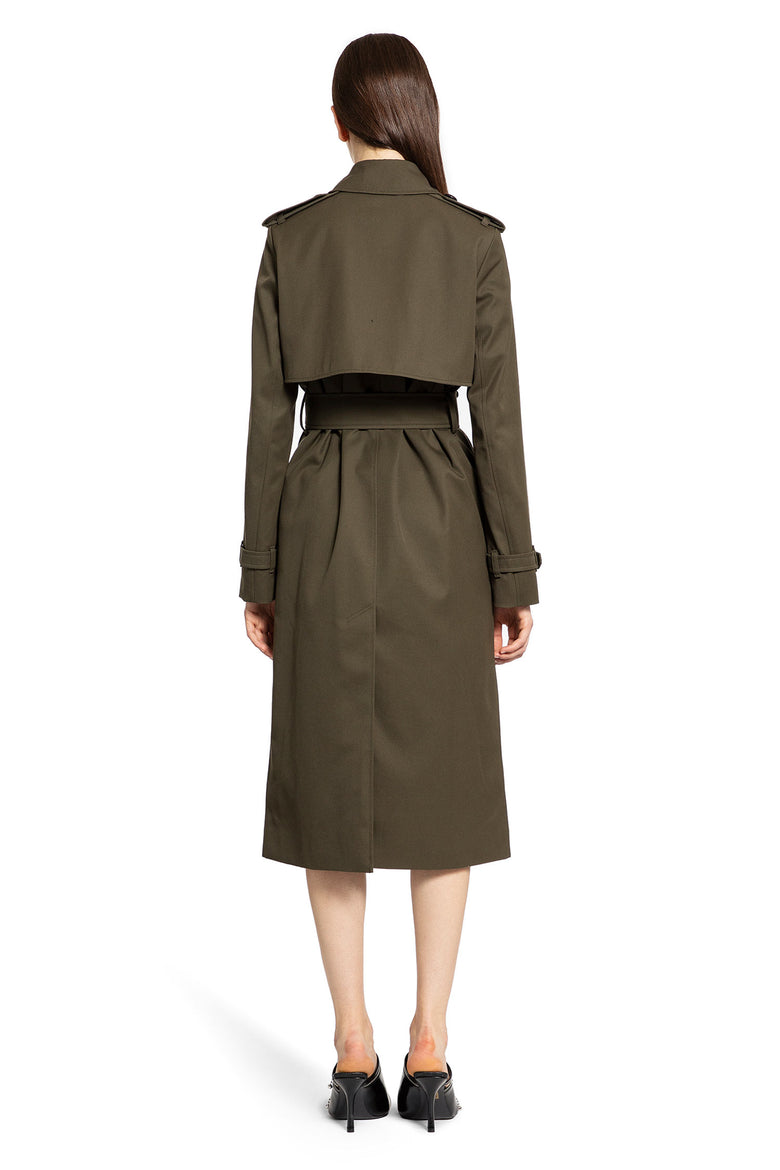 BURBERRY WOMAN GREEN COATS