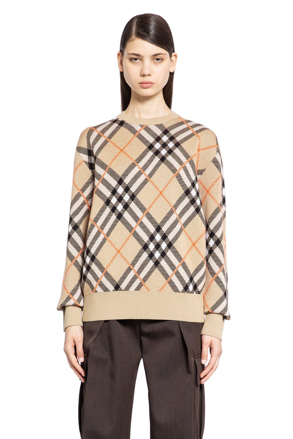 BURBERRY WOMAN BEIGE KNITWEAR