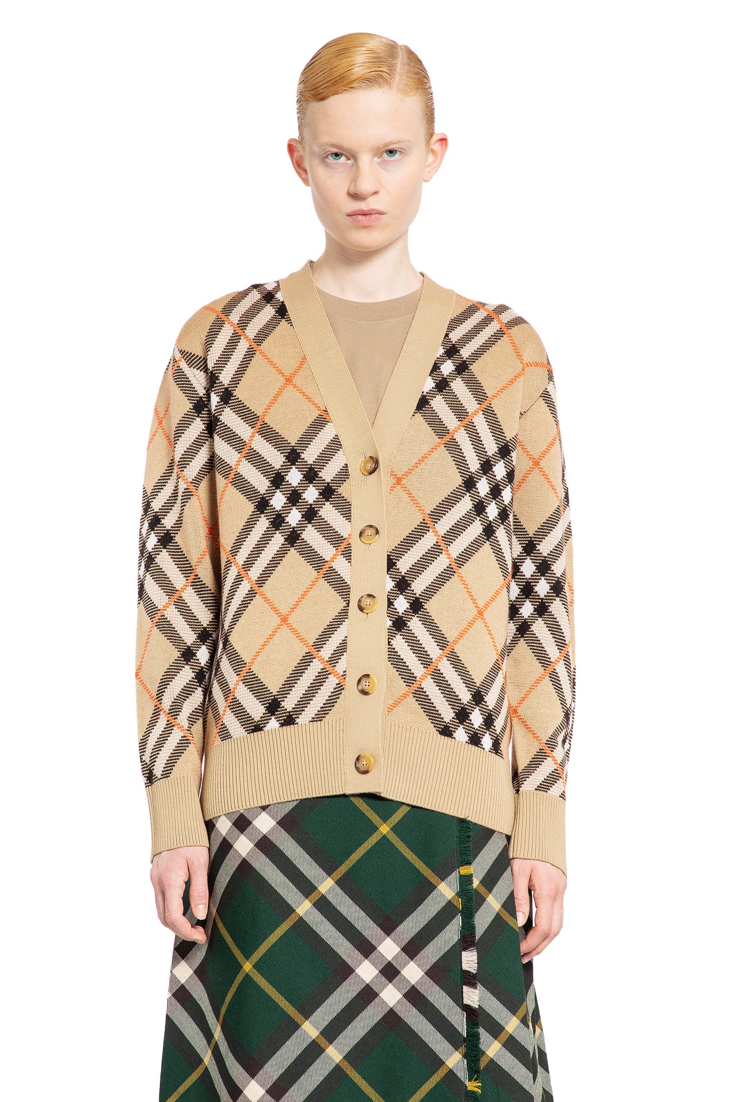 BURBERRY WOMAN BEIGE KNITWEAR