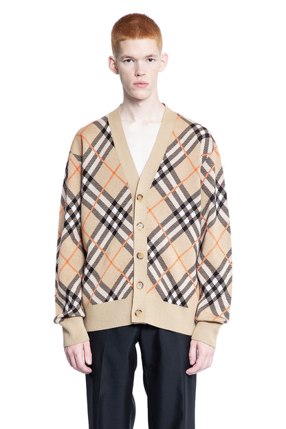 BURBERRY MAN BEIGE KNITWEAR