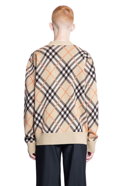 BURBERRY MAN BEIGE KNITWEAR