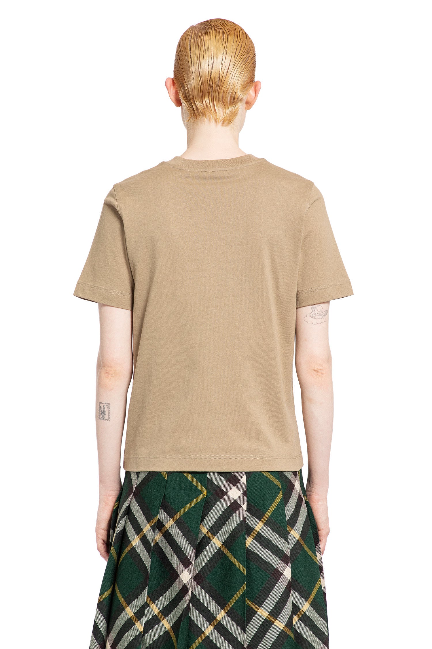 BURBERRY WOMAN BEIGE T-SHIRTS