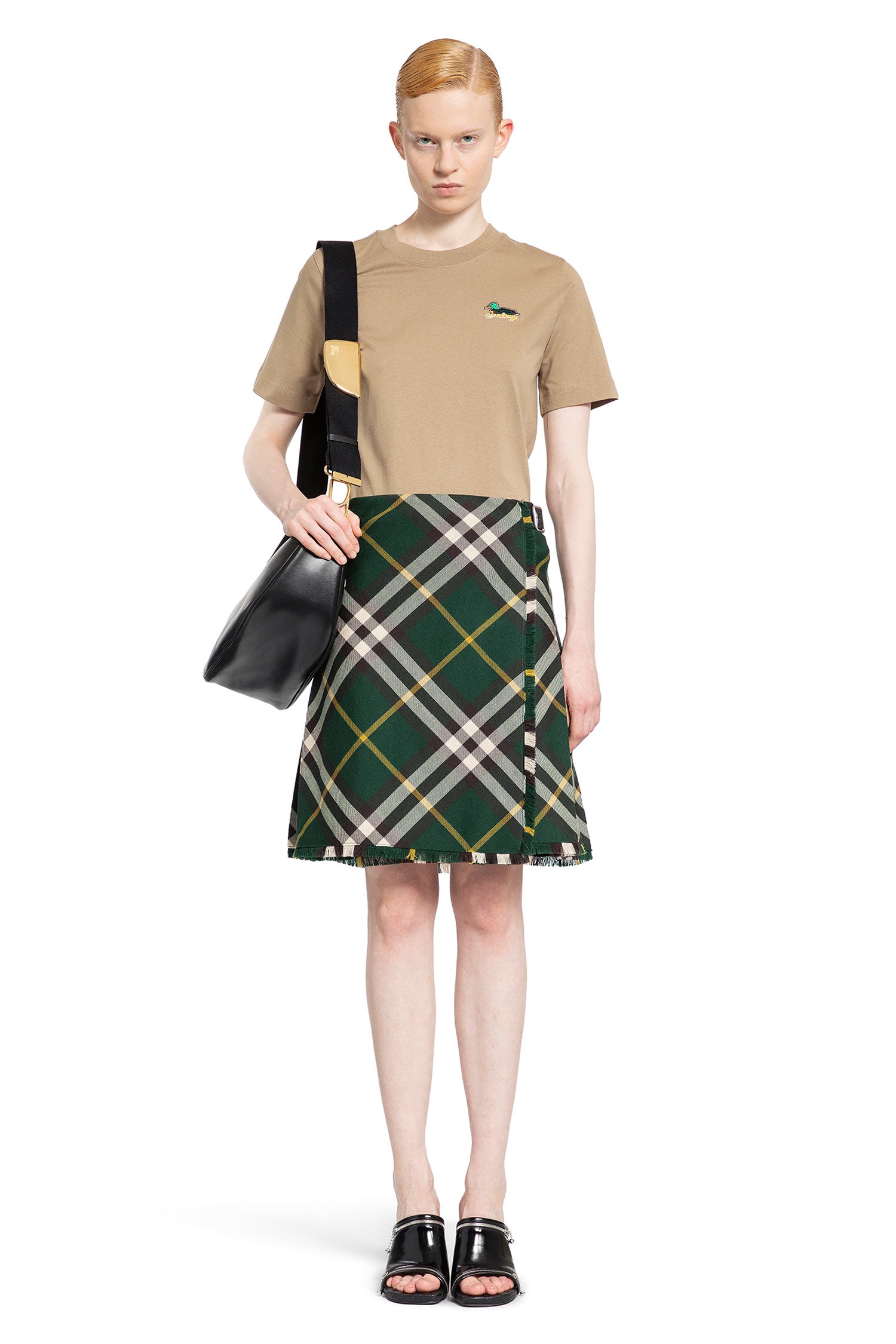 BURBERRY WOMAN BEIGE T-SHIRTS