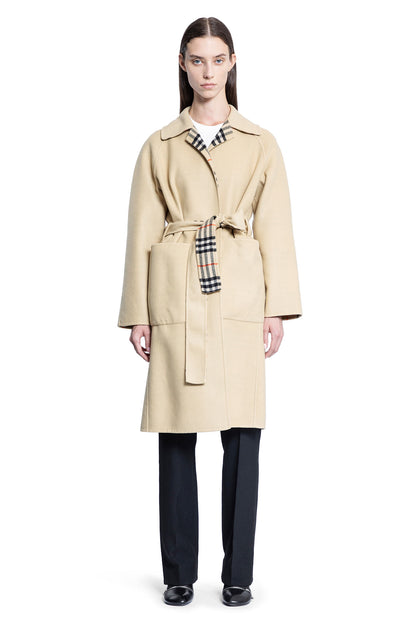 BURBERRY WOMAN BEIGE COATS