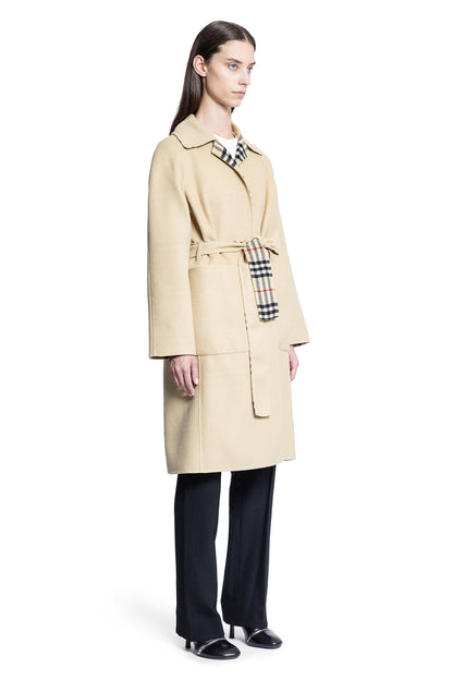 BURBERRY WOMAN BEIGE COATS