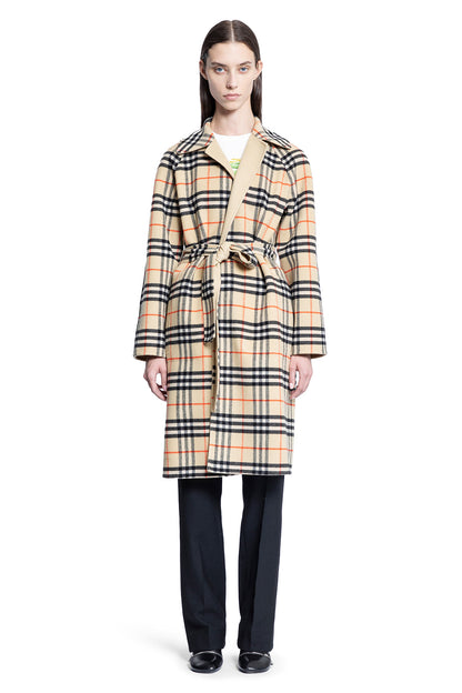 BURBERRY WOMAN BEIGE COATS