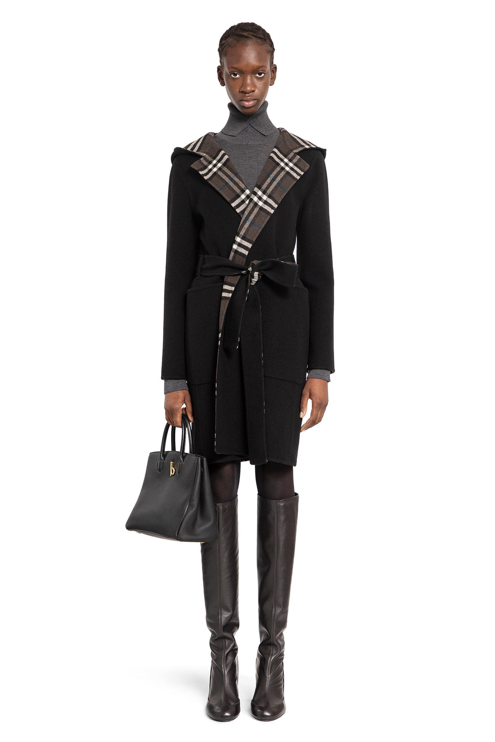 BURBERRY WOMAN BLACK COATS