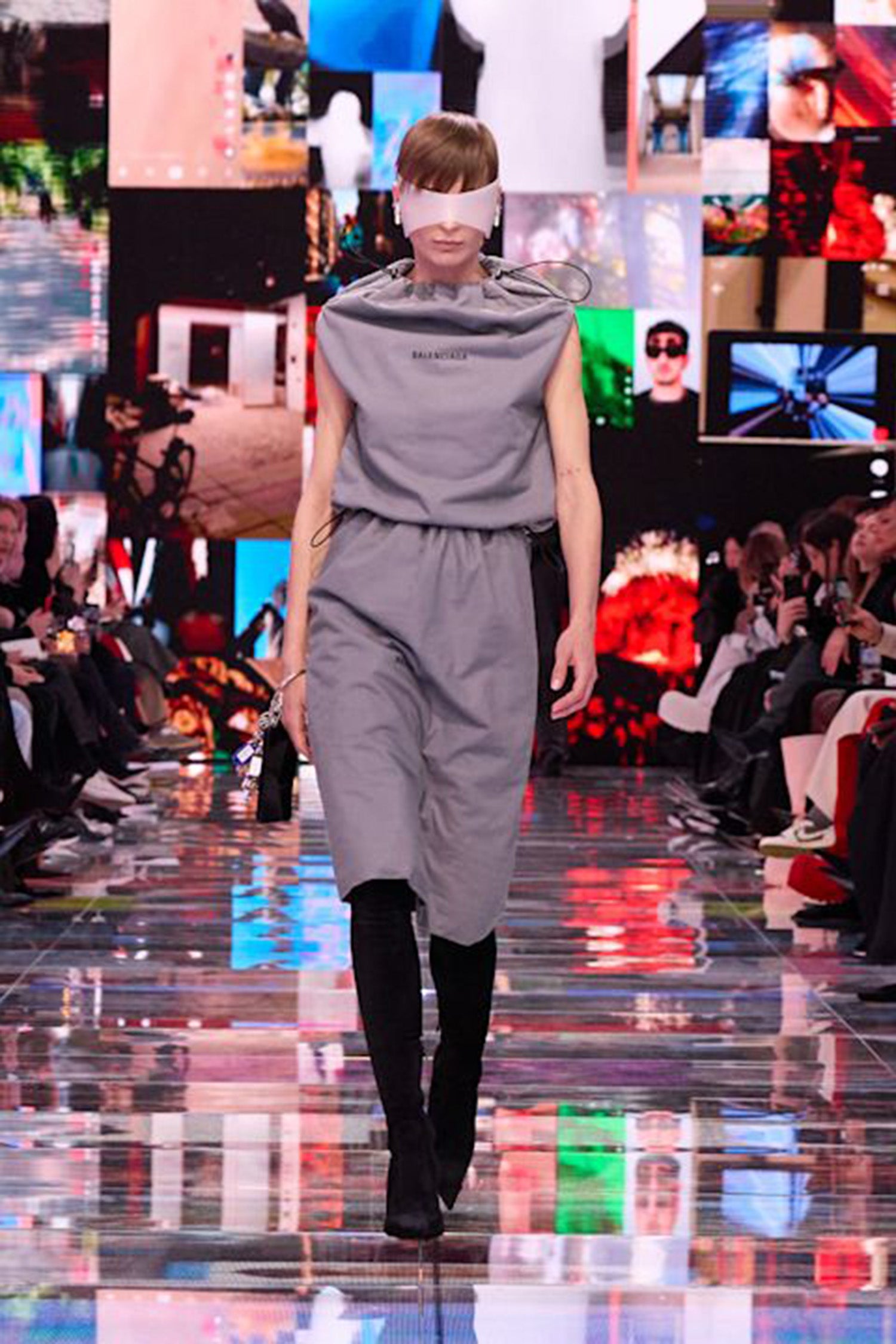 BALENCIAGA WOMAN GREY SKIRTS