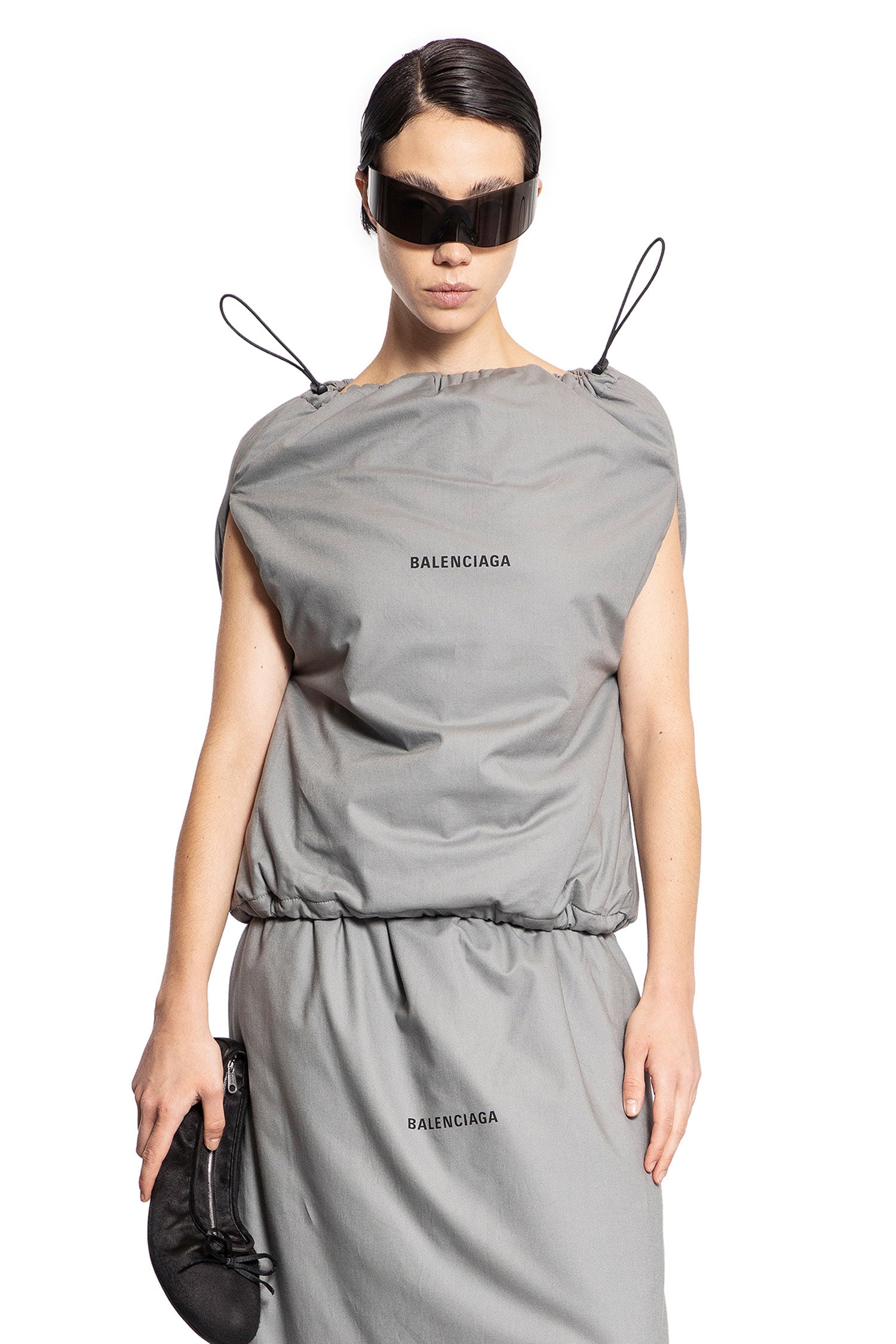 BALENCIAGA WOMAN GREY TOPS