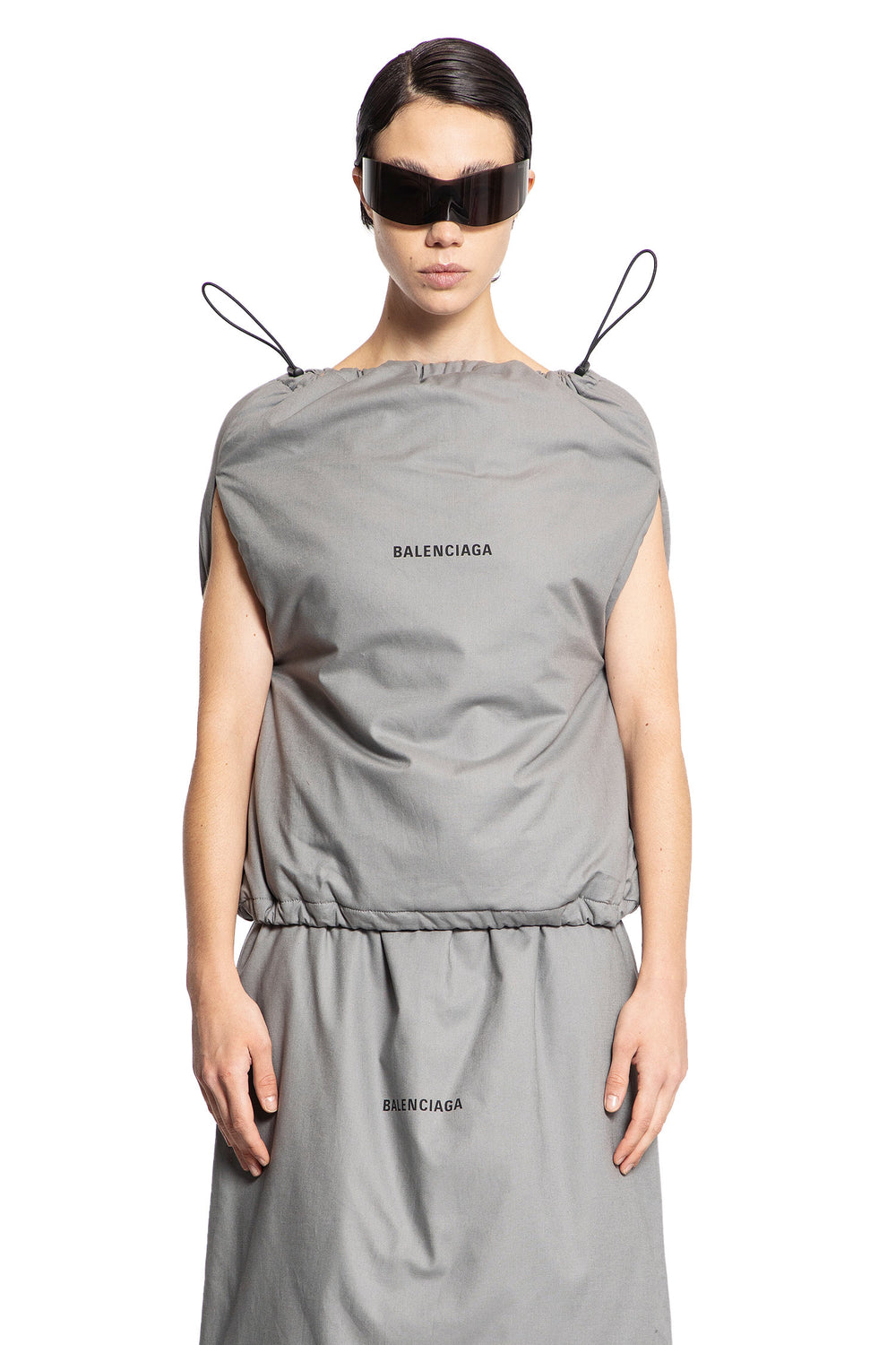 BALENCIAGA WOMAN GREY TOPS