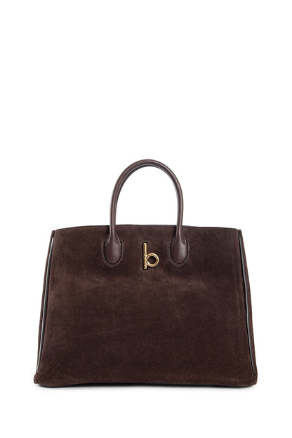 BURBERRY WOMAN BROWN TOTE BAGS