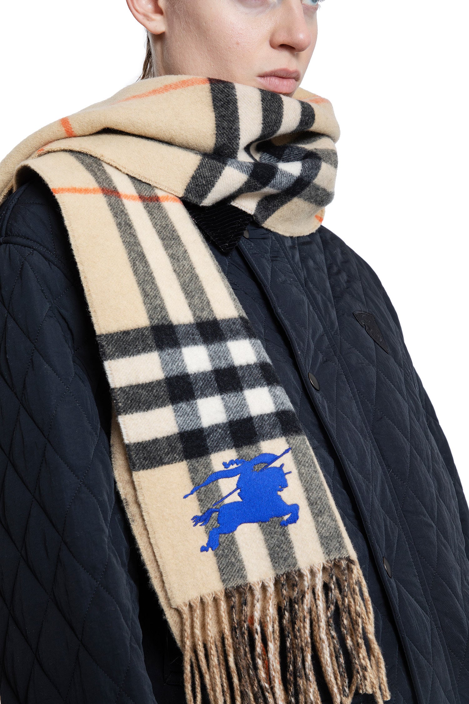 BURBERRY UNISEX BEIGE SCARVES